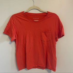 Everlane boxy cropped pocket tee